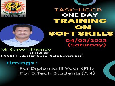 TASK-HCCB ONE DAY TRAINING ON SOFT SKILLS