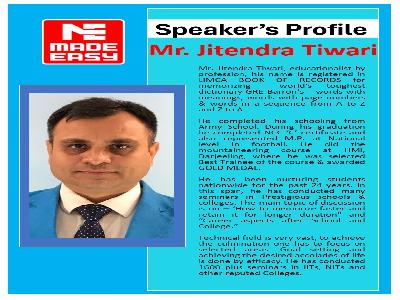 Awareness programme for the final-year students on the importance of GATE, Engineering Services (ES), and PSU opportunities, in collaboration with Made Easy Institution.